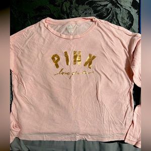 PINK Victoria Secret - long sleeve crop - XS